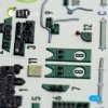 KELIK K72060 M6A1 SEIRAN INTERIOR 3D DECALS FOR TAMIYA KIT 1/72